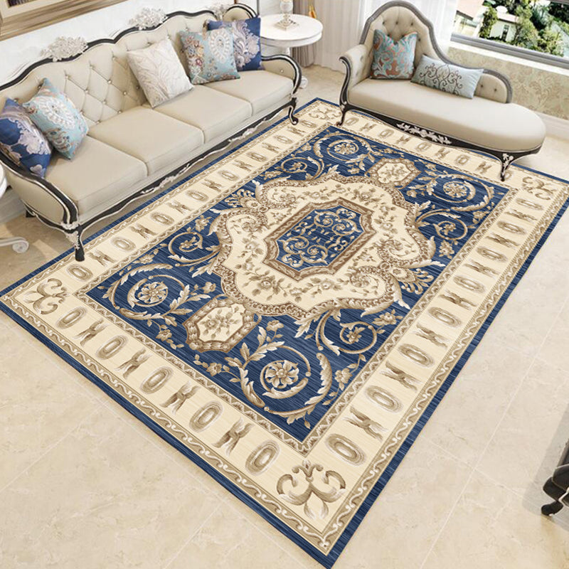 Multicolor Modern Rug Polyster Floral Printed Area Carpet Anti-Slip Backing Stain-Resistant Indoor Rug for Parlor Clearhalo 'Area Rug' 'Modern' 'Rugs' Rug' 2480906