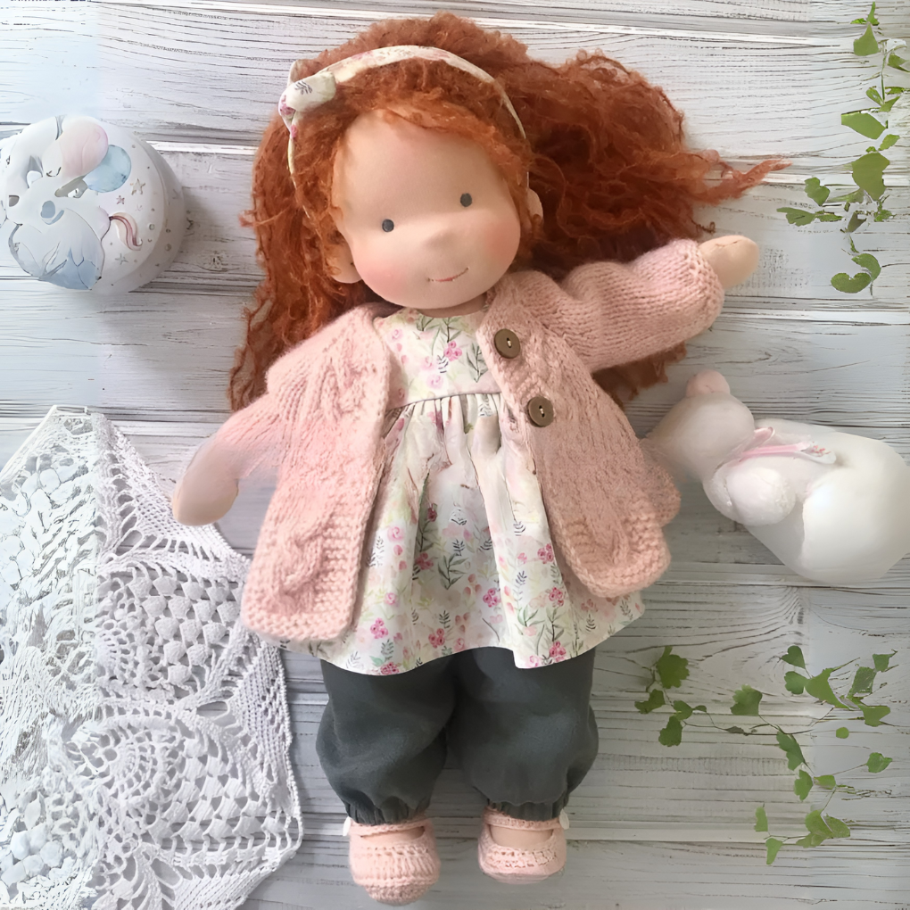 Enchanting Natural Fabric Companion Doll