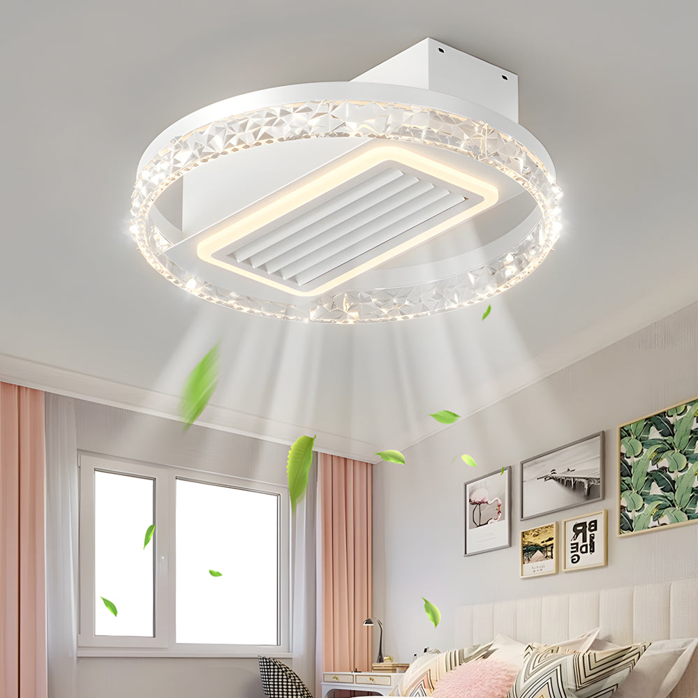 19.7 In. Nordic Taavita Ceiling Fan with 6 Speeds, LED Light, Remote Control