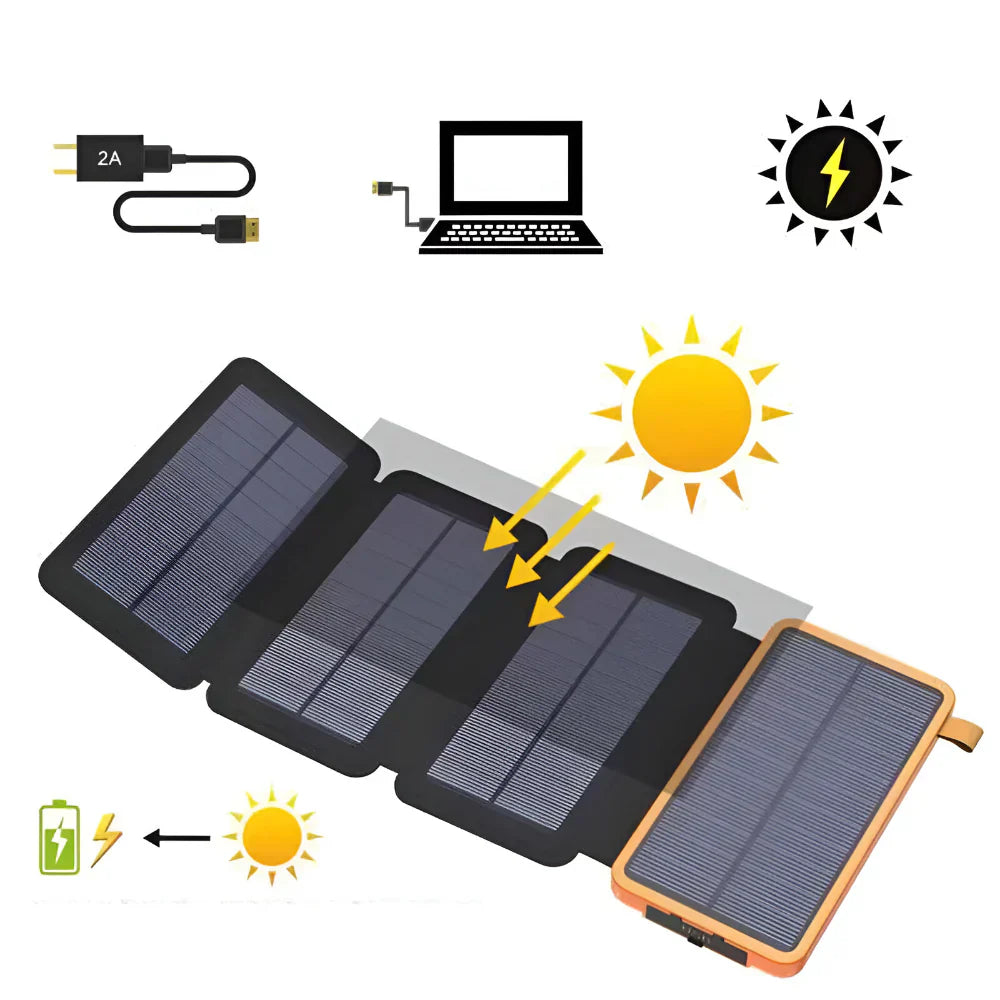 Portable Solar Charging Bank for Outdoor Adventures