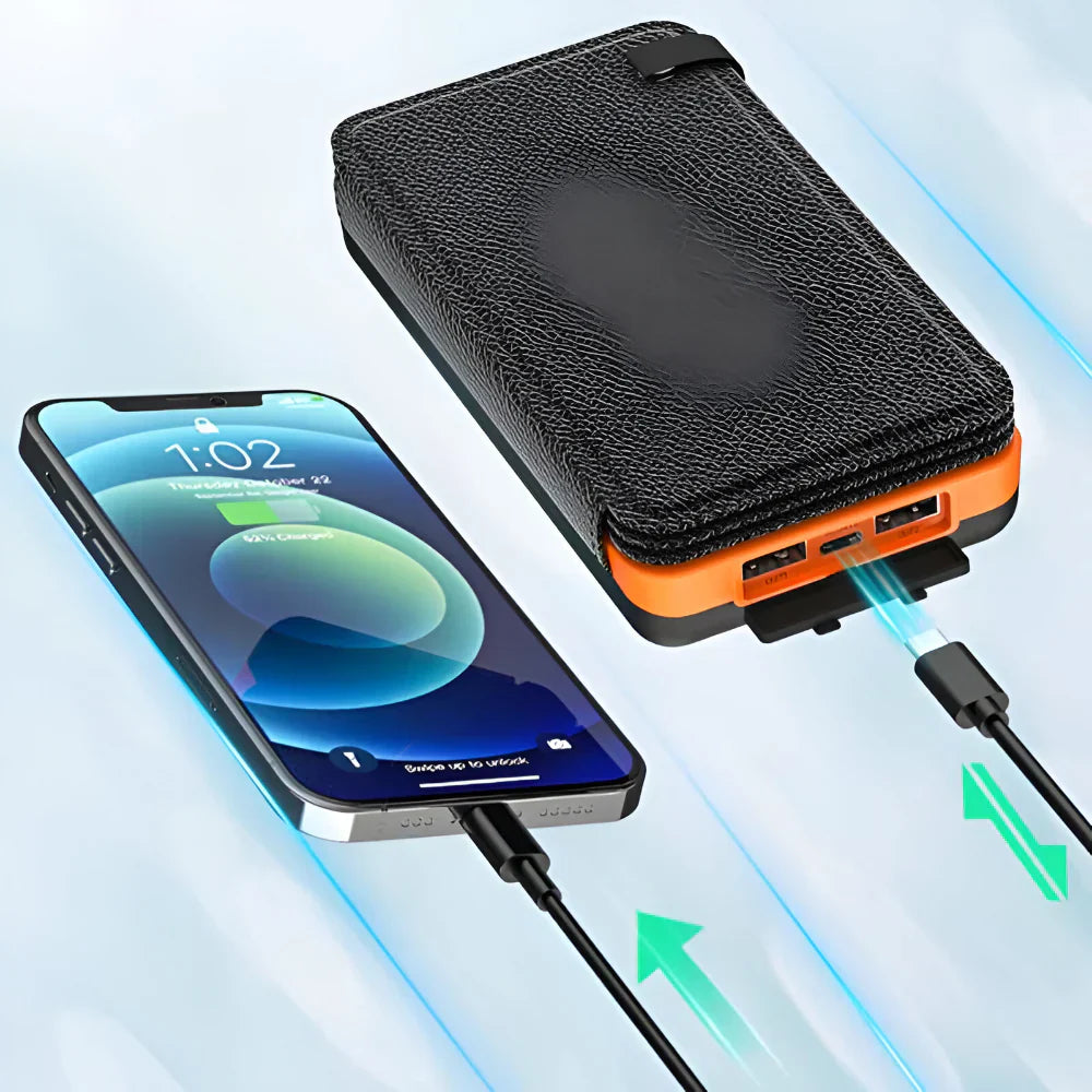 Portable Solar Charging Bank for Outdoor Adventures