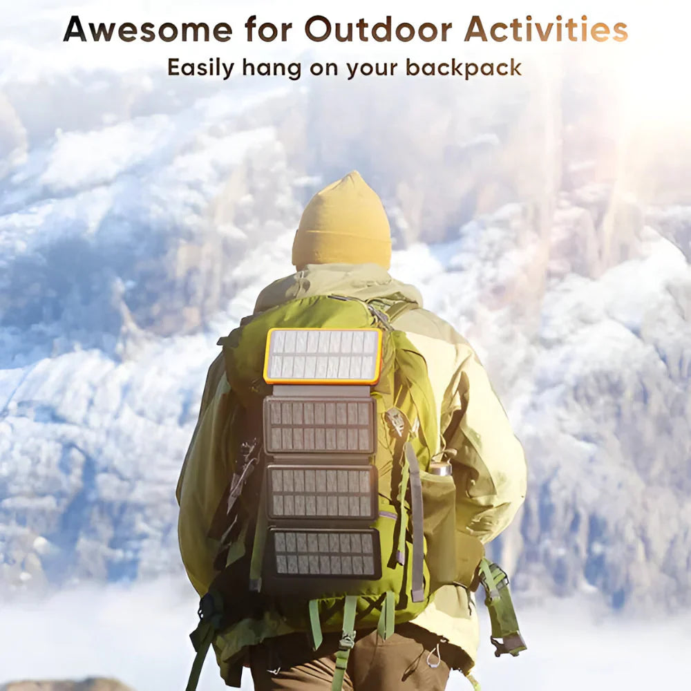 Portable Solar Charging Bank for Outdoor Adventures