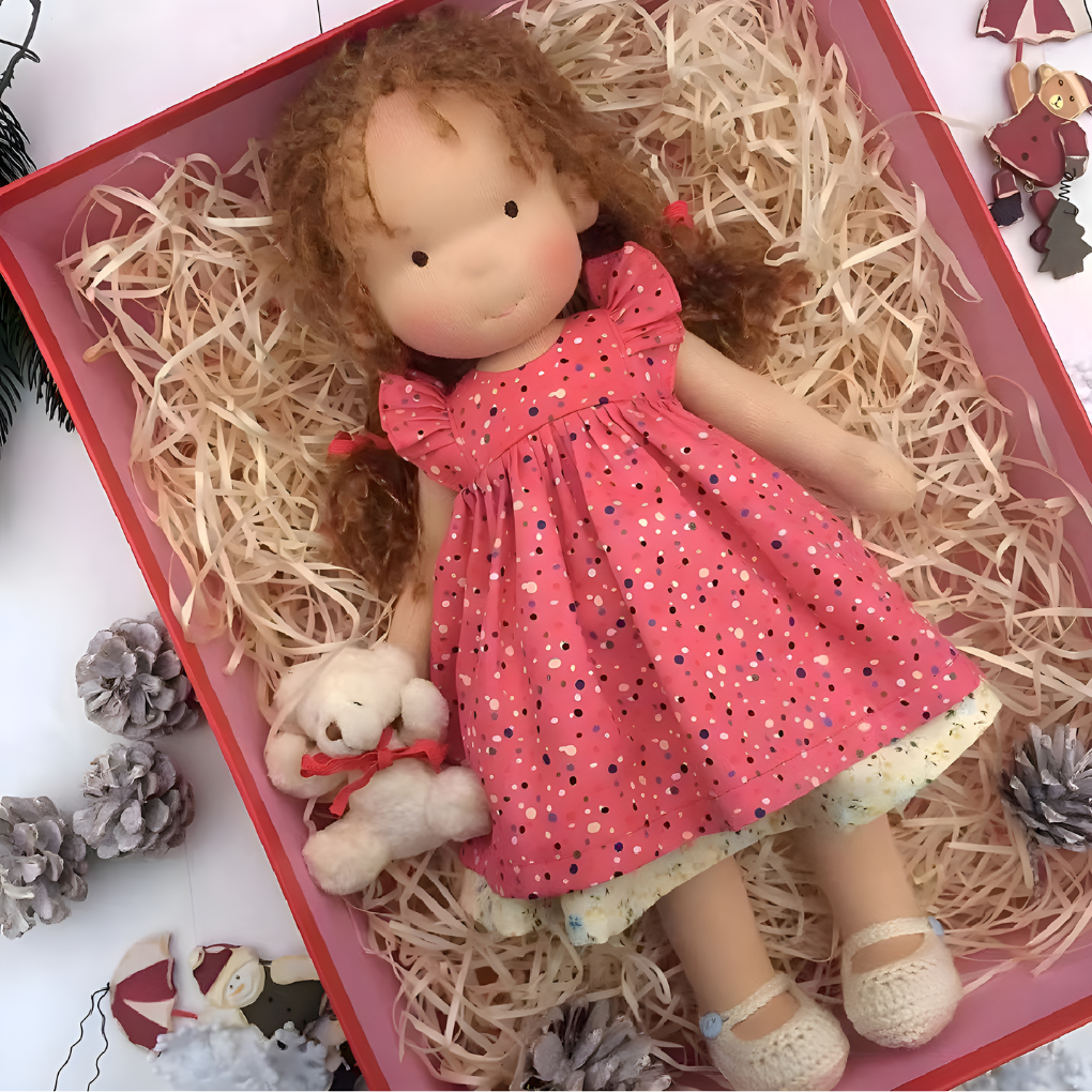 Enchanting Natural Fabric Companion Doll