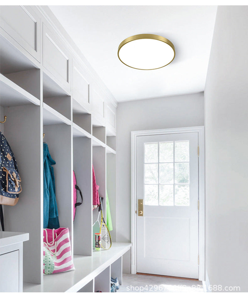 Taavita Metallic Circle Flush Mount Ceiling Light Modern LED - Flush Mount for Bedroom with 8" 12" 16" 20" Size Options