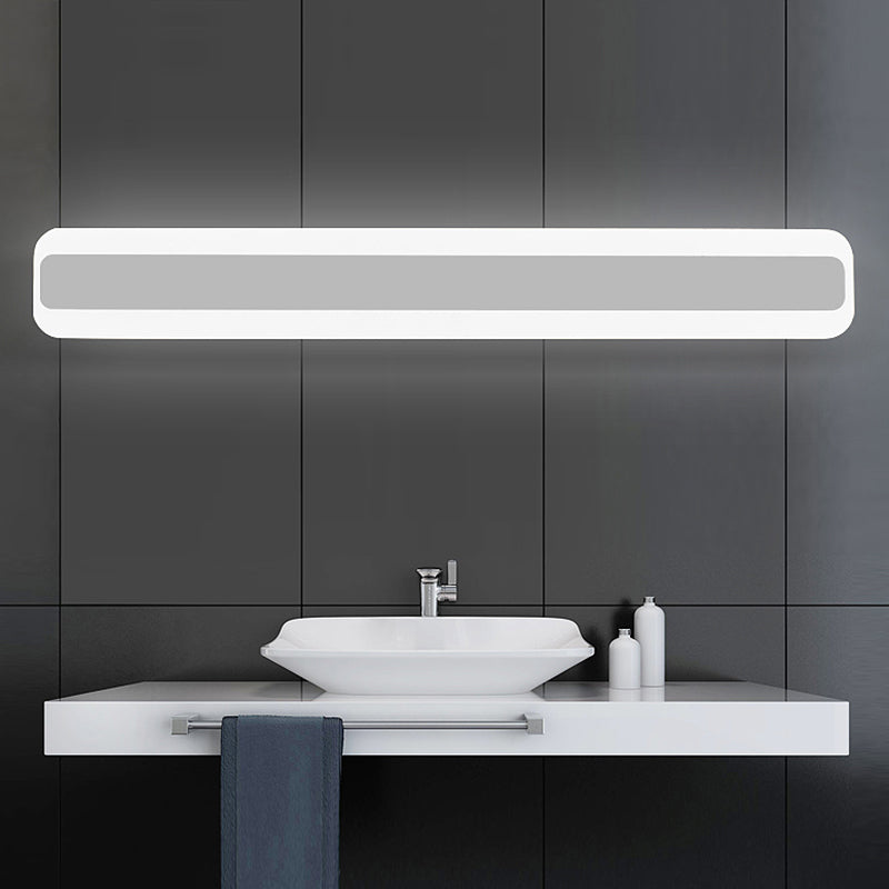 Taavita Rectangular Acrylic LED Wall Mount Light Nordic Waterproof Vanity Wall Lights for Bathroom - Modern Design, Integrated LED, Various Sizes Available