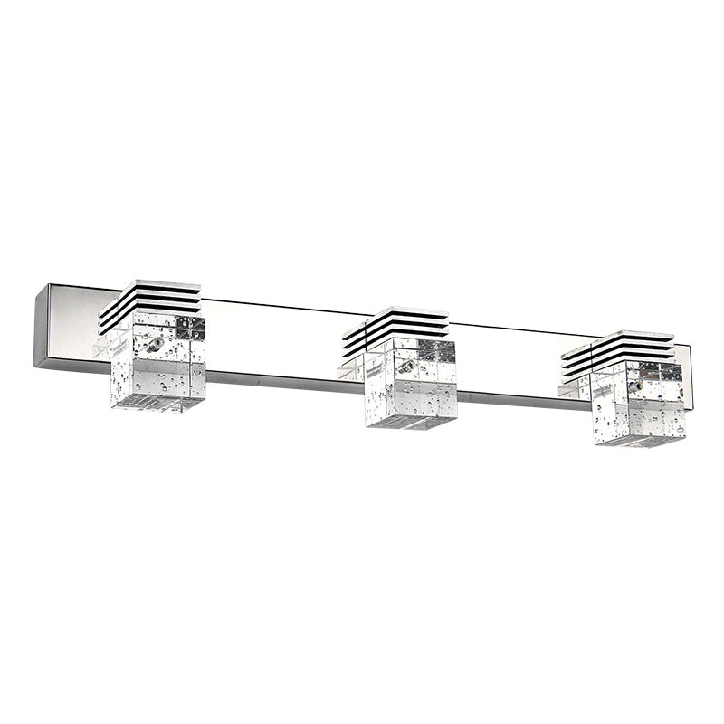 Taavita Vanity Light in Modern Style with Bubble Crystal Shade for Bathroom Wall Lighting