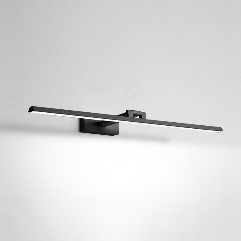 Linear LED Vanity Light Fixtures Modern Minimalist Style Metal Single Vanity Light Clearhalo 'Vanity Lights' 'Wall Lights' Lighting' 2627120