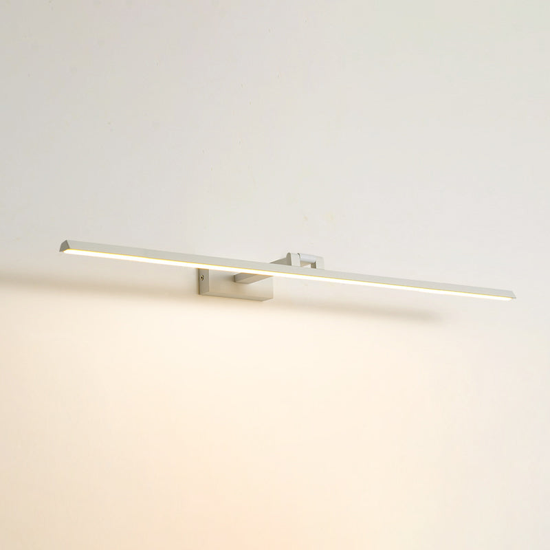 Linear LED Vanity Light Fixtures Modern Minimalist Style Metal Single Vanity Light Clearhalo 'Vanity Lights' 'Wall Lights' Lighting' 2627135