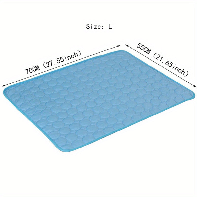 Cooling Mat for Dogs And Cats: Breathable, Washable Pet Bed with Polyester Fiber Filling, Ideal for Summer, Car Seat And Small House Covers, Dog Cooling Mat