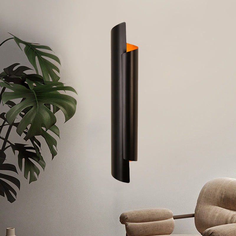 Black/White/Gold Scrolled Wall Lamp Modernist Iron 2-Light Sconce Light Fixture, 16"/21.5"/29.5" Wide Clearhalo 'Wall Lamps & Sconces' 'Wall Lights' Lighting' 269566