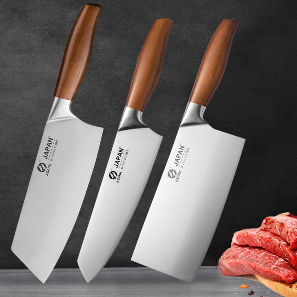Japanese Chef Knife Set | High-Quality Stainless Steel Blades | Natural Wood Handles | Precision Cutting