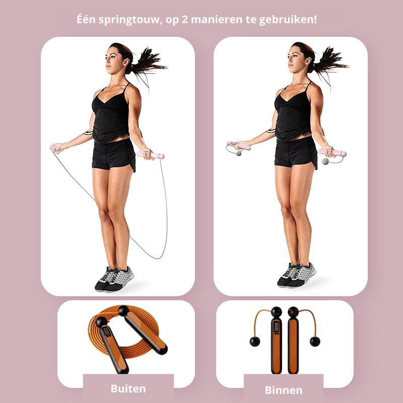 Compact Wireless Jump Rope with Built-in Counter