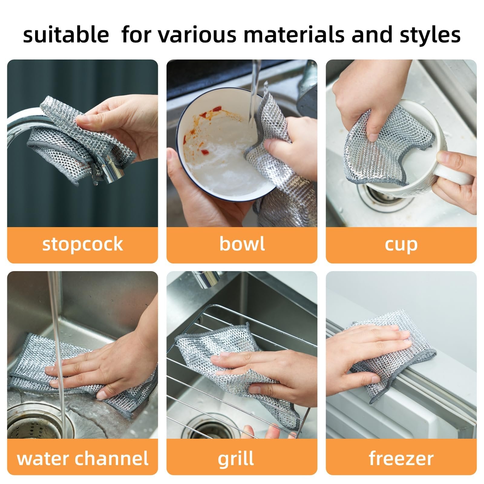 20 Pack of Scratch-Free Cleaning Cloths