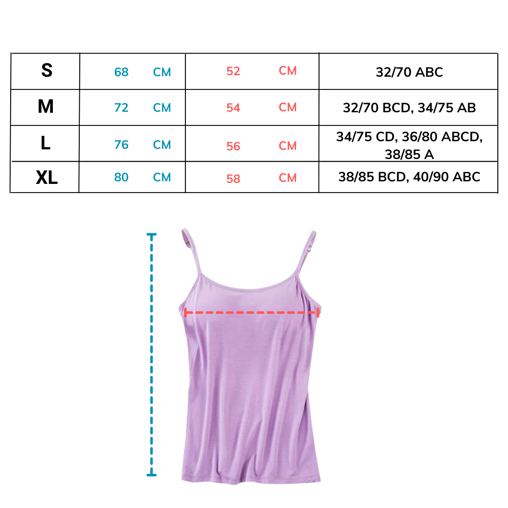 Comfortable Layering Top with Integrated Support