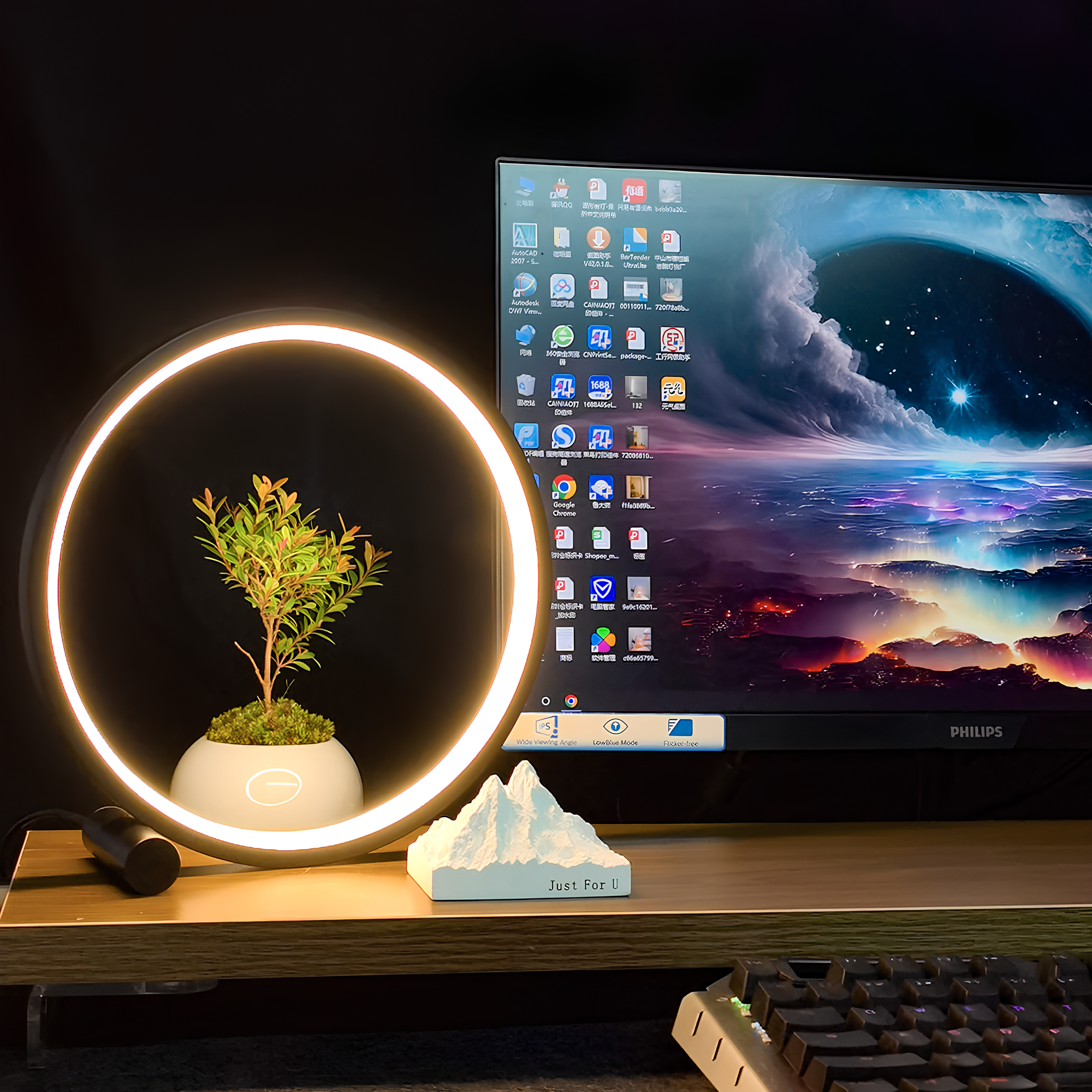 Taavita Nightstand Lamp - Dimmable LED with Minimalistic Design for Modern Homes