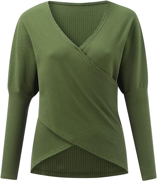 Women’s Sweater | V-Neck Cross-Knit Design | Cotton Blend | Comfortable Fit