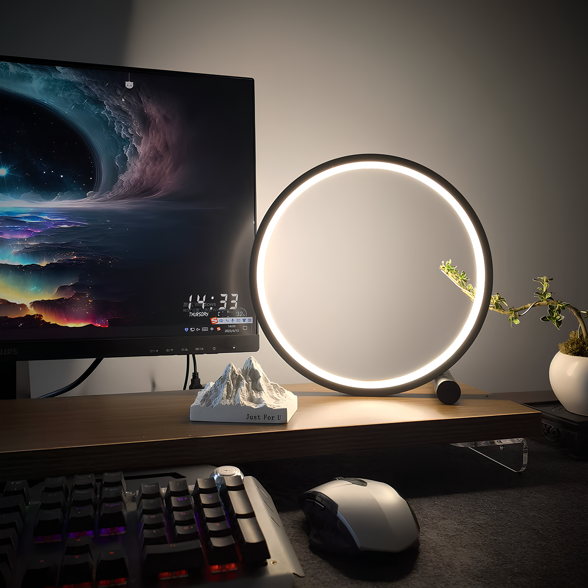 Taavita Nightstand Lamp - Dimmable LED with Minimalistic Design for Modern Homes