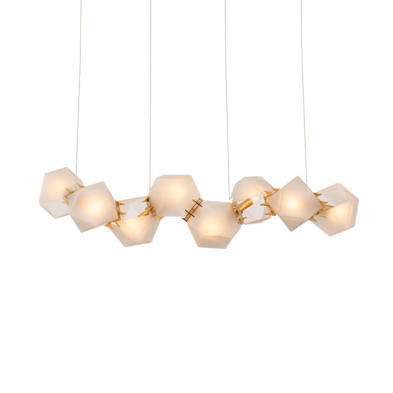 Taavita Geometric Glazed Chandeliers - Postmodern Lighting 6/8/10 Heads Gold Hanging Lamp Kit