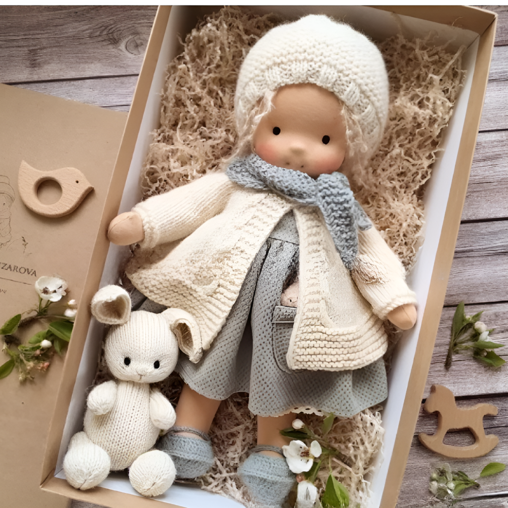 Enchanting Natural Fabric Companion Doll