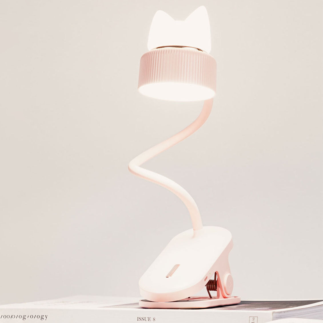 PurrfectGlow Clip-On LED Lamp for Cozy Workspaces