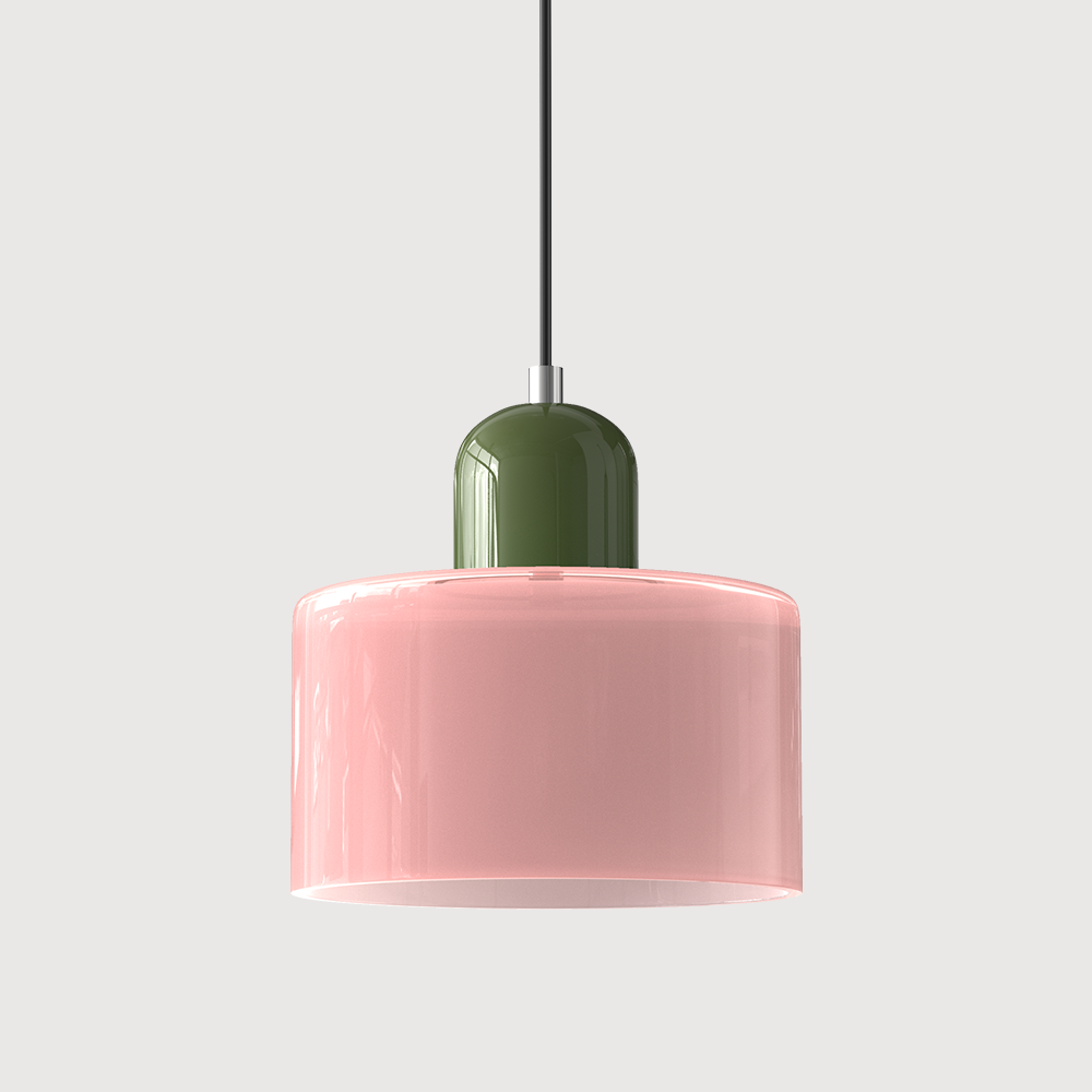 Pendant Light | Bauhaus-Inspired Glass Shade | Adjustable Hanging Length | Easy Assembly