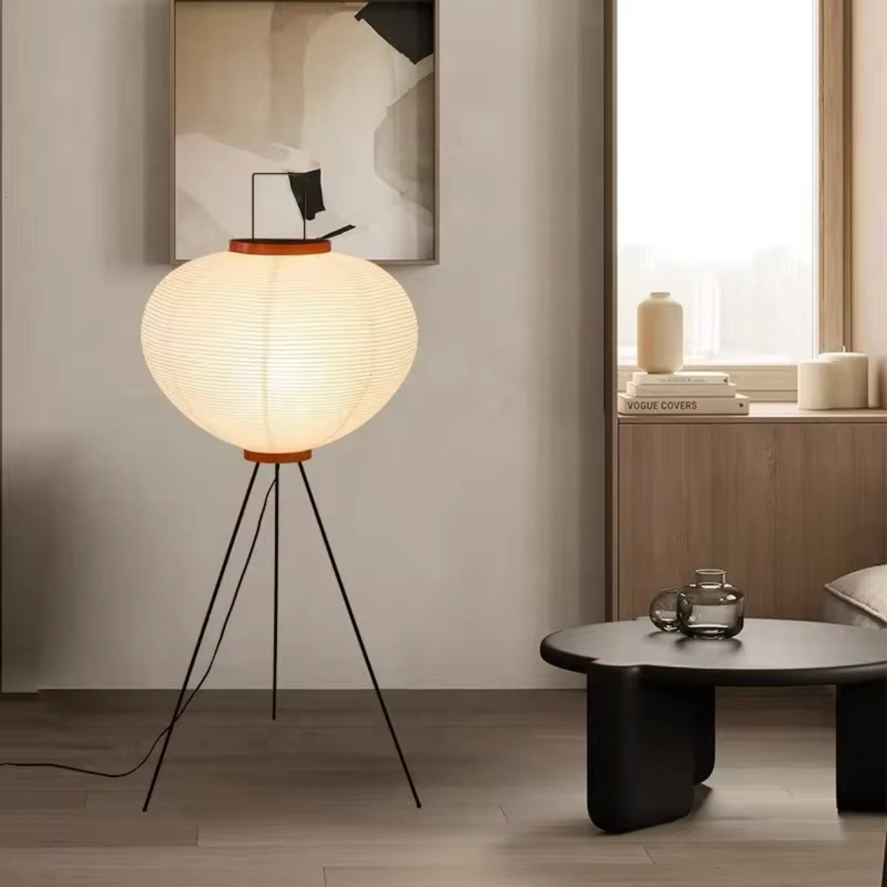 Taavita Floor Lamp - Japanese Akari Style for an Elegant and Modern Home