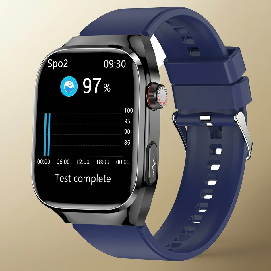 Smartwatch with ECG, Heart Rate, Blood Oxygen & Sleep Monitor - IP68, Bluetooth Calling, 650mAh, 2.04" AMOLED
