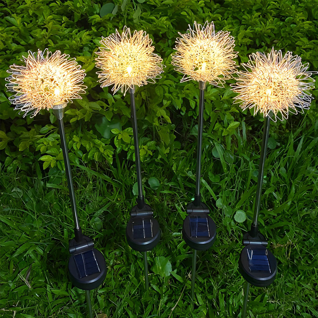 2PCS Waterproof Aluminum Taavita Flowers Decor LED Solar Lawn Light