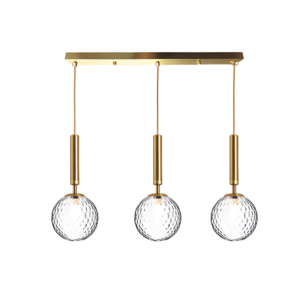 3-Arm LED Pendant Light for Kitchen Island – Stylish Hanging Lamp in Black-Gold, Dimmable and Height Adjustable for Dining Room & Kitchen