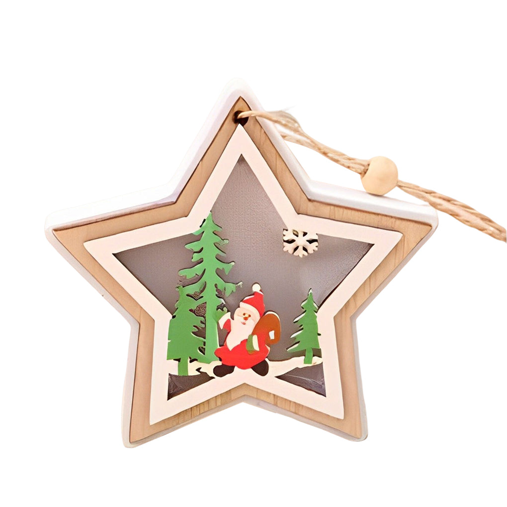 2 Pc Taavita Modern Creative Hanging Ornaments Decorations with Button Battery