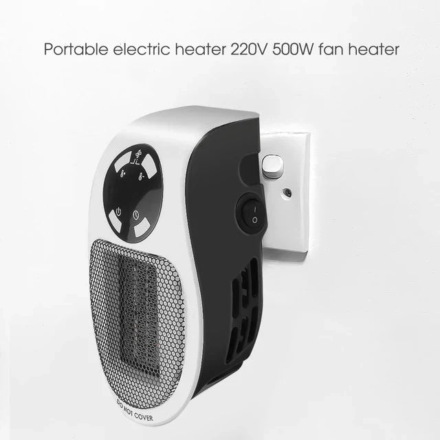 Compact 500W Electric Heater for Portable Use