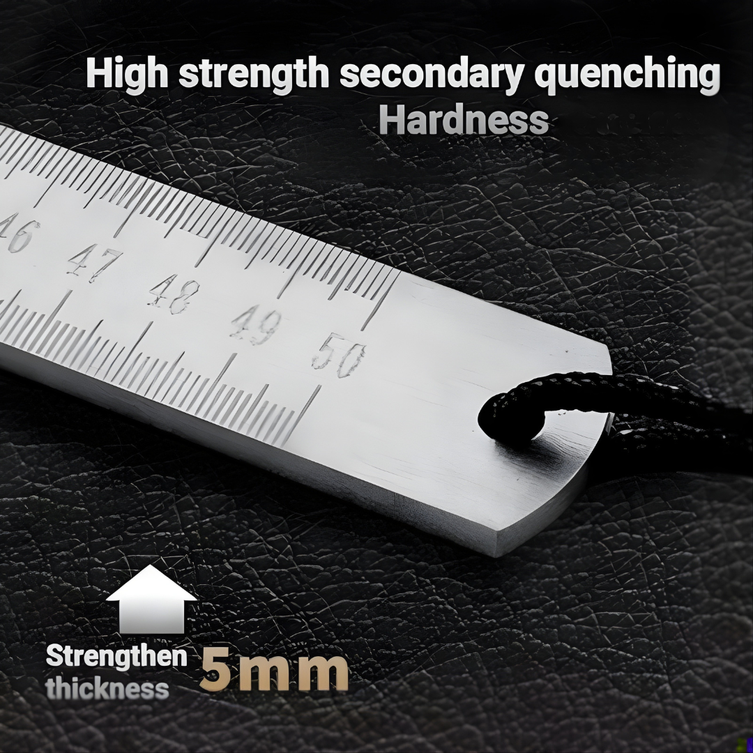 Durable Steel Measuring Ruler – Laser-Engraved Precision Scale