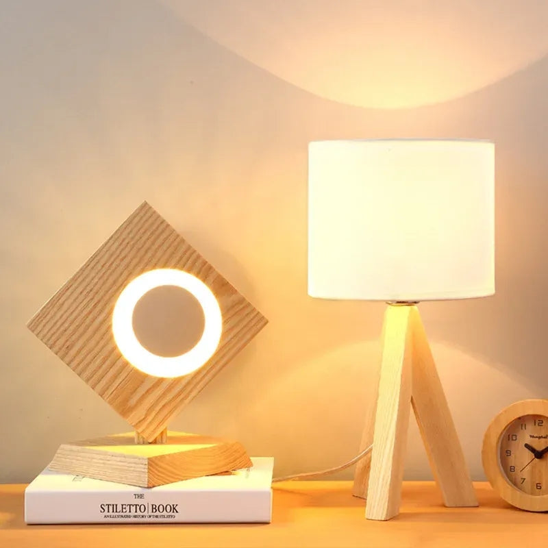 Sleek Compact Lamp with Gentle Warm Glow for Any Room