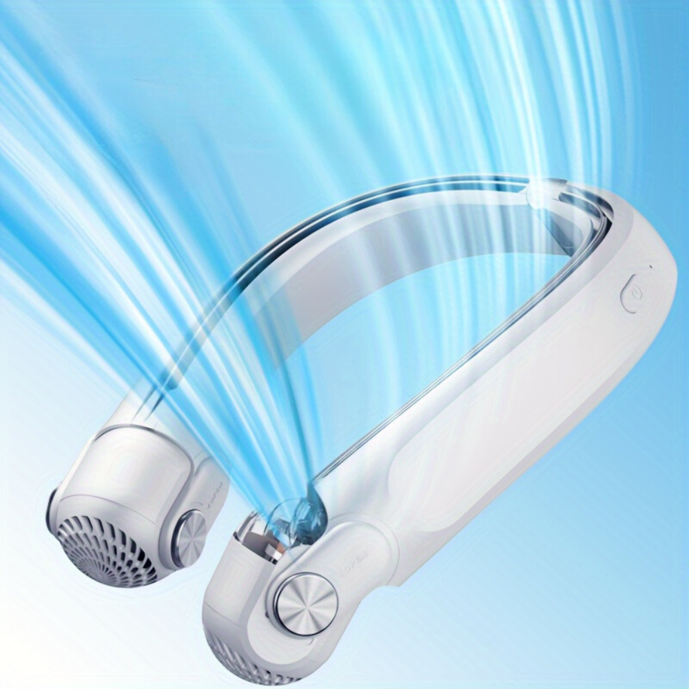 Portable Rechargeable Neck Fan for Summer Travel Cooling