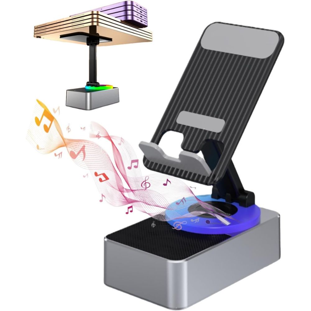 Bluetooth Speaker and Phone Stand - 4-in-1 Multi-Function Holder