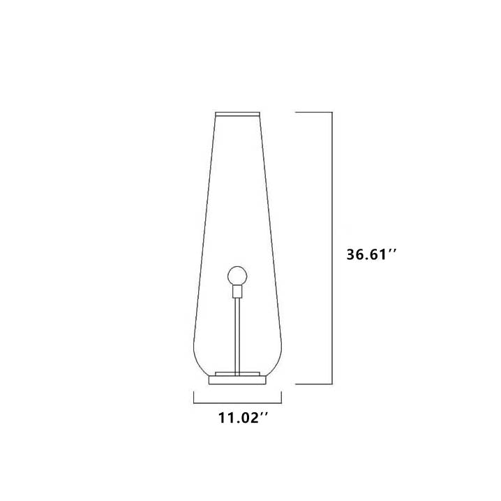 Modern 1-Light LED Floor Lamp Made of Taavita