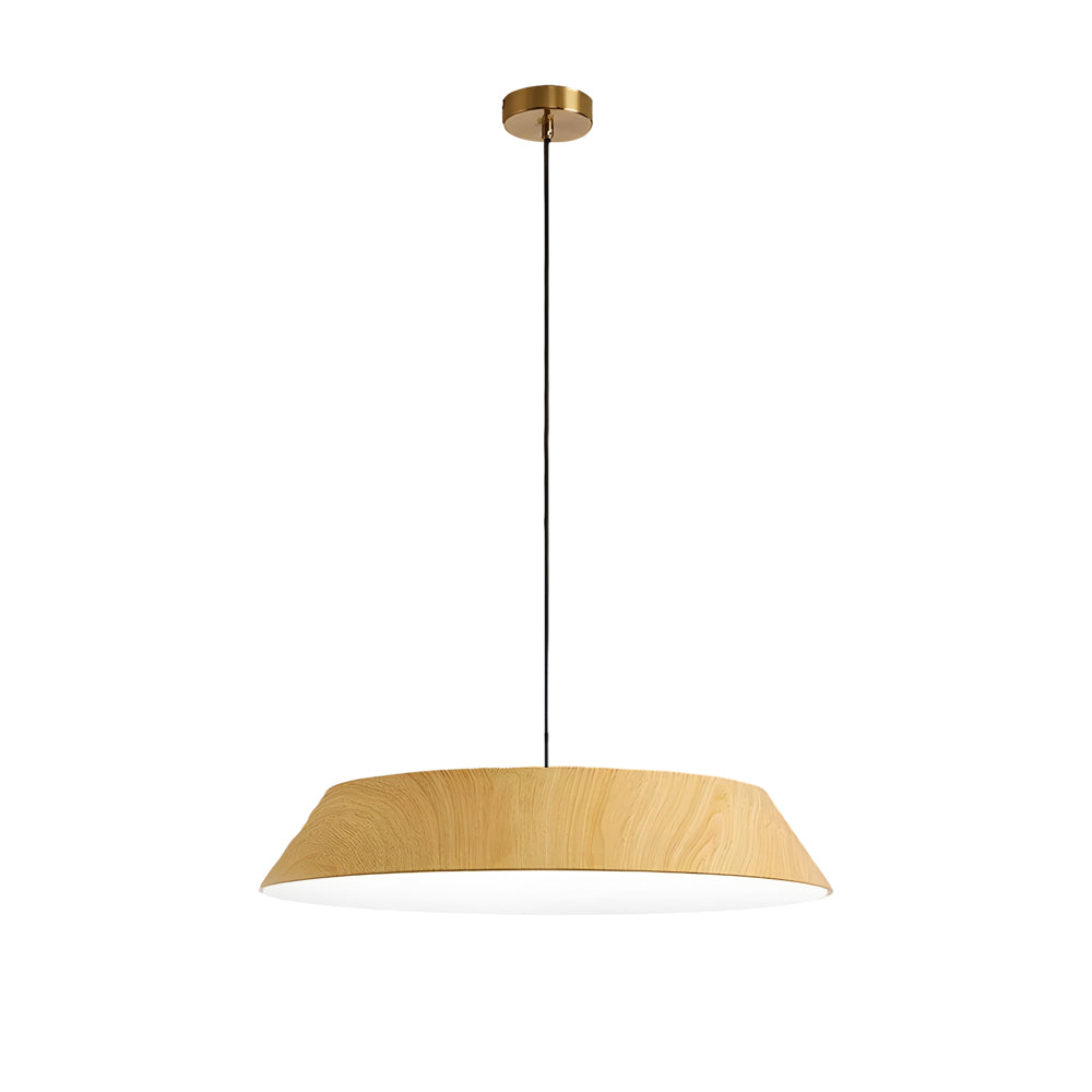 15.74-Inch Round Wood Taavita Style LED Pendant Light