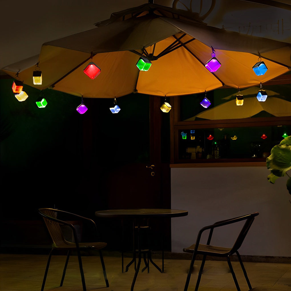 2Pcs Waterproof Modern Solar Wall Washer Light with LED Multi Color Features
