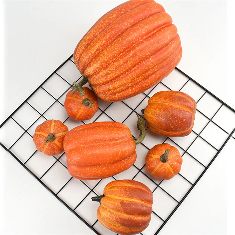 Authentic-Looking Artificial Pumpkins for Halloween Decoration
