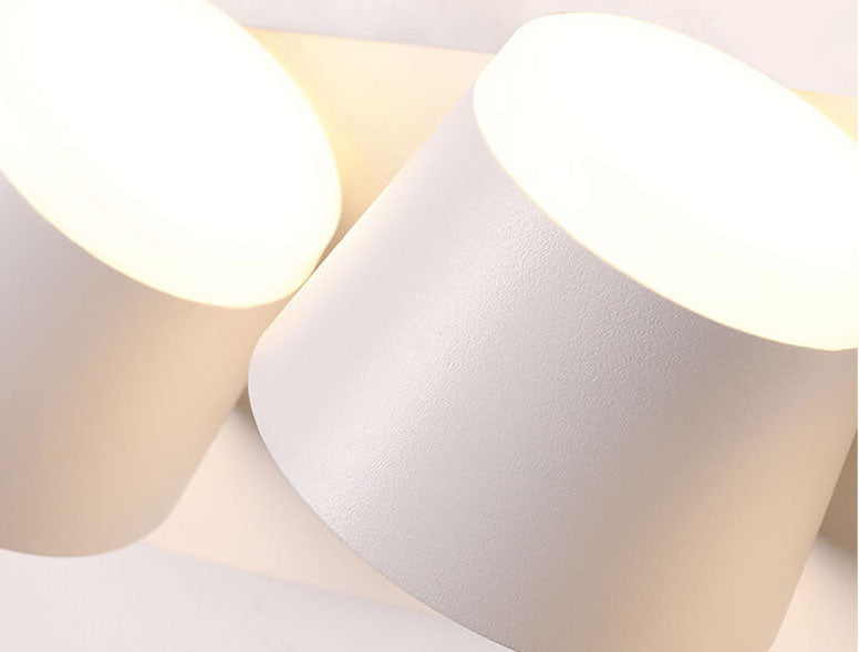 Versatile LED Wall Light with Adjustable Shade and Three Flame Settings