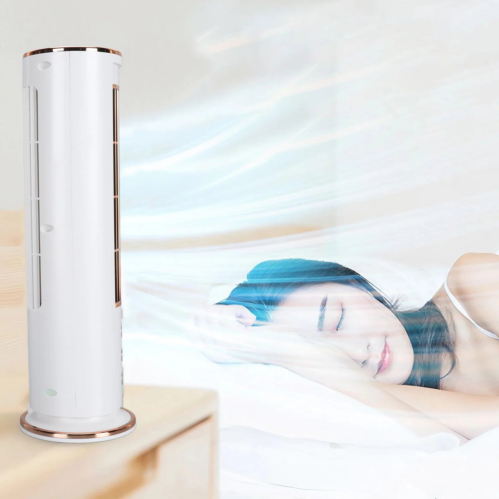 Remote-Controlled Desk Fan - Bladeless Air Cooler