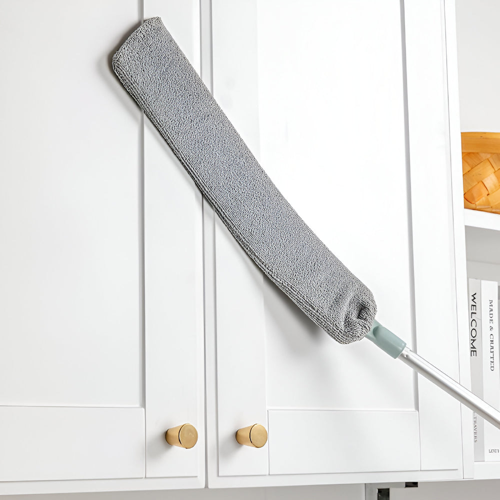 Slim Microfiber Mop with Extendable Tool for Tight Spaces