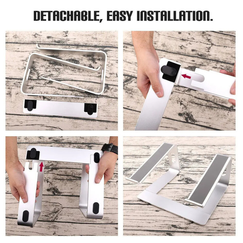Ergonomic Aluminum Laptop Elevation Station for Comfort