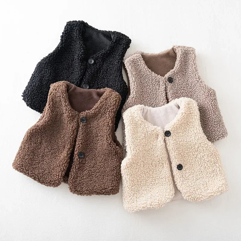 Cozy Lambswool Vest for Kids - Perfect for Winter Adventures