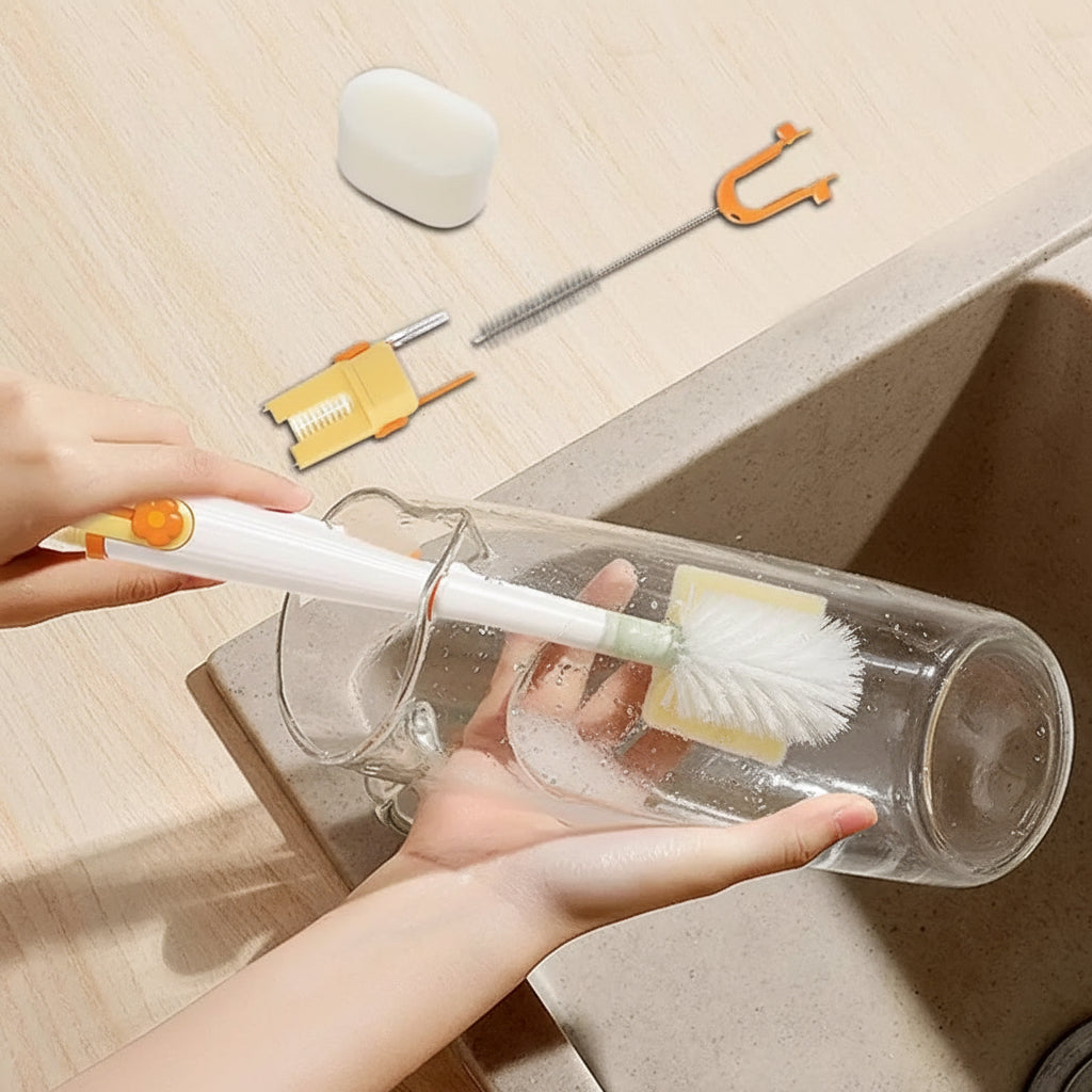 Ultimate 5-in-1 Bottle Cleaning Kit for Effortless Shine