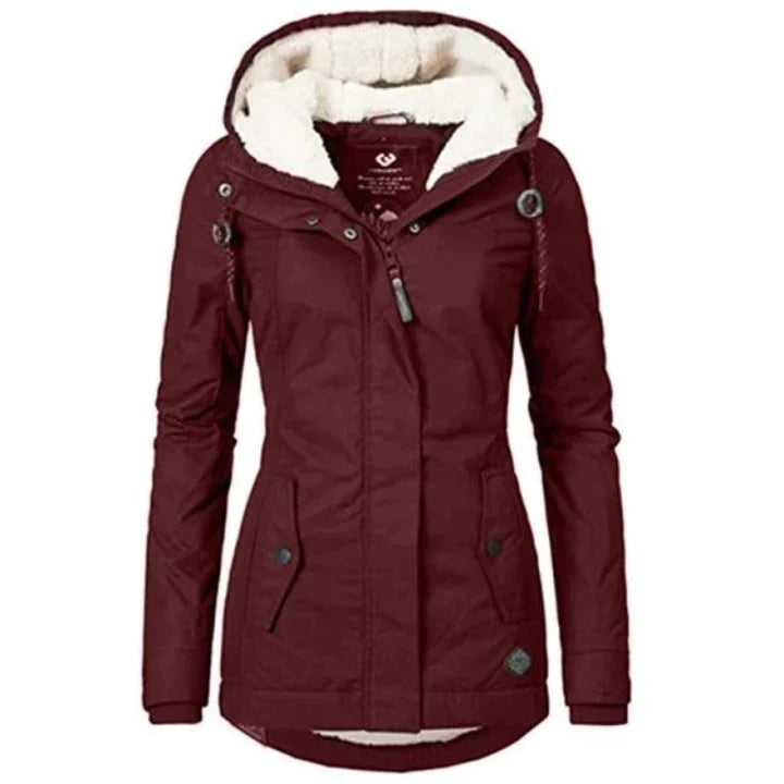 EliteShield Women's Waterproof Hooded Winter Jacket