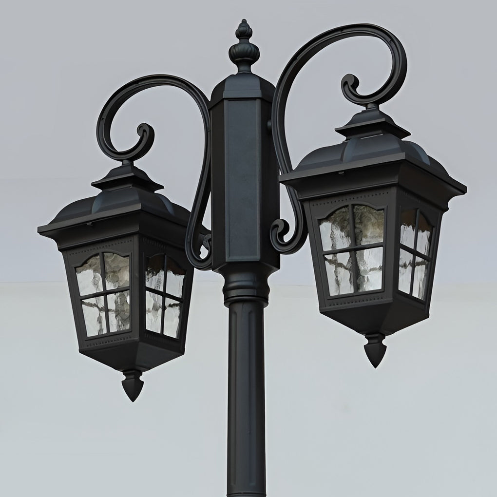 2 Lights Taavita European Style Waterproof Outdoor Pole Lights Public Lighting