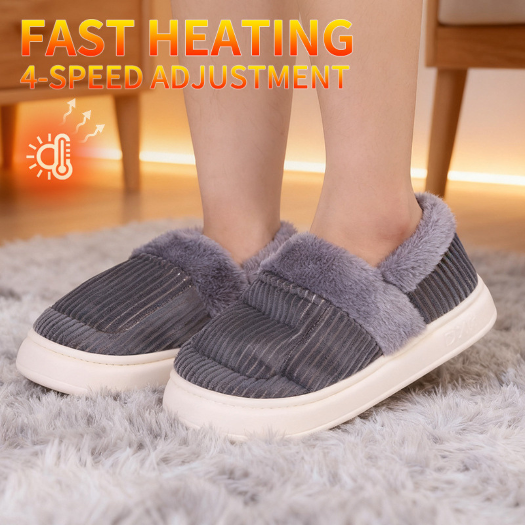 Wireless Heated Booties and Slippers Set - USB Rechargeable