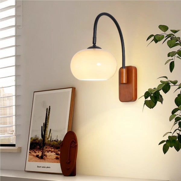 LuxeGlow Rotating Glass Wall Sconce for Stunning Ambiance