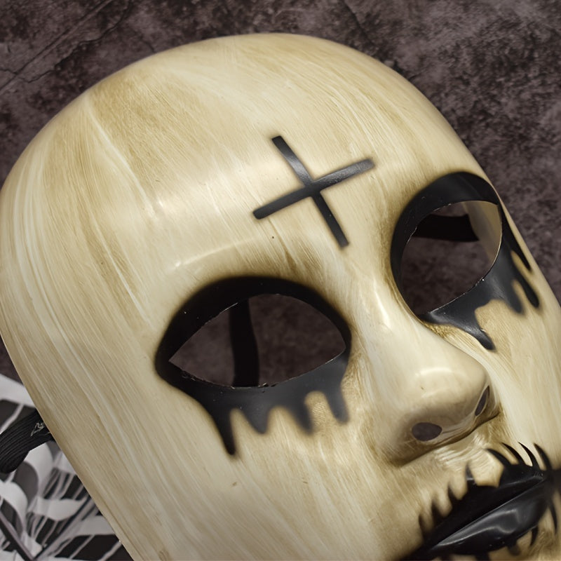Thickened Durable Plastic Halloween Horror Mask for Spooky Costume Fun